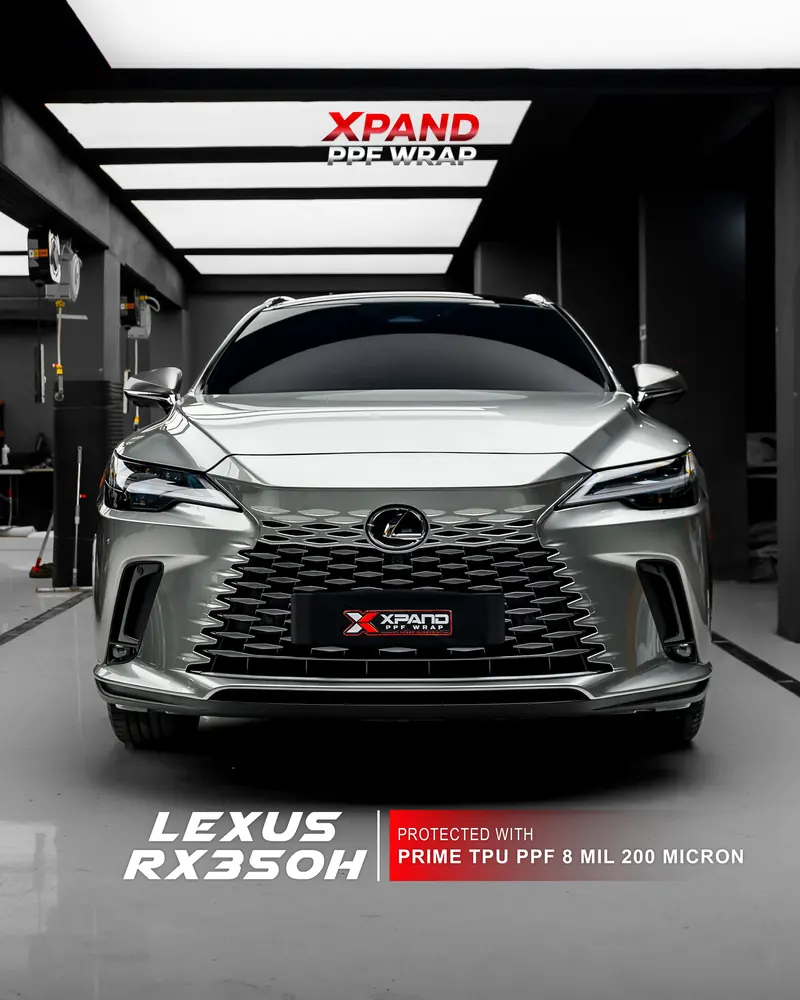 Lexus RX350h setelah pemasangan PRIME TPU PPF Gloss 8 mil