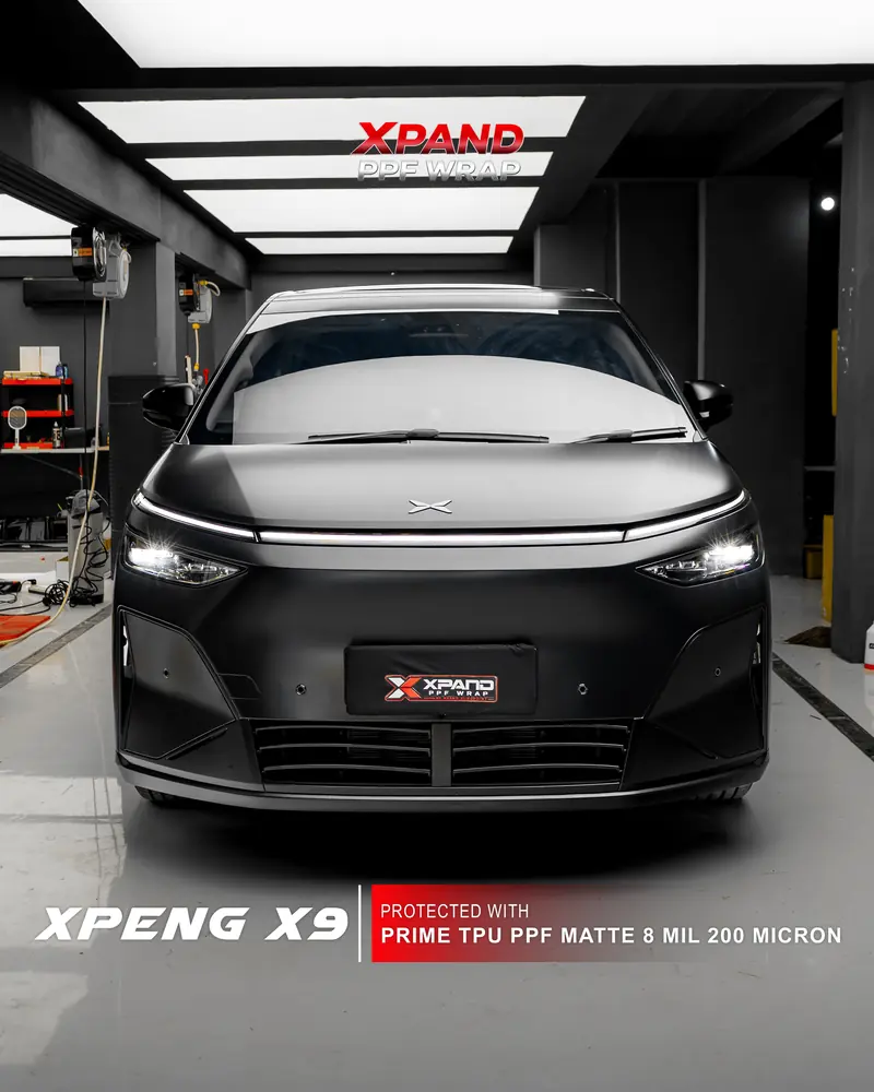 XPENG X9 dengan PRIME TPU PPF Matte (Satin) 8 mil